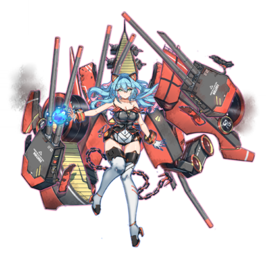 战舰少女R - 西弗吉尼亚·改 - 大破立绘