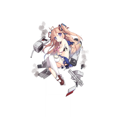 战舰少女R - 沃克兰·改 - 大破立绘