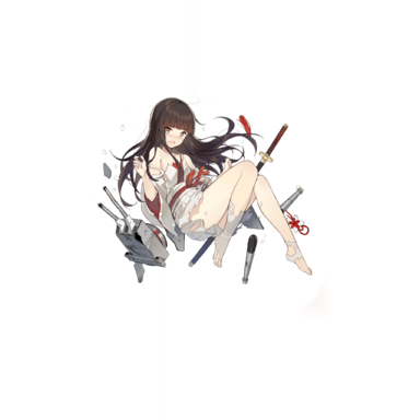 战舰少女R - 加古·改 - 大破立绘