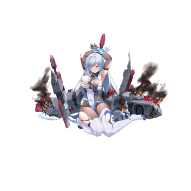 战舰少女R - 米切尔 - 大破立绘