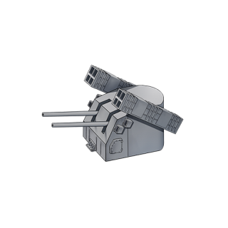 战舰少女R - 双联5英寸平高两用炮（RAT） - 小型主炮