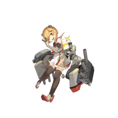 战舰少女R - 斯佩伯爵海军上将·改 - 正常立绘