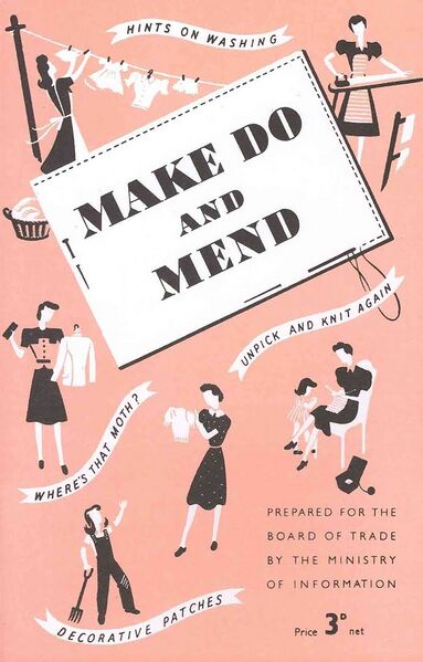 文件:Make Do and Mend pamphlet - pink cover,1943.jpg