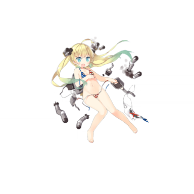 战舰少女R - 大青花鱼 - 大破立绘