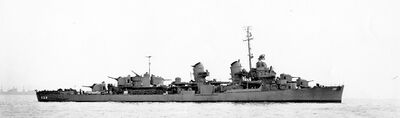 1945年1月在马雷岛海军造船厂完成大修的希尔曼号