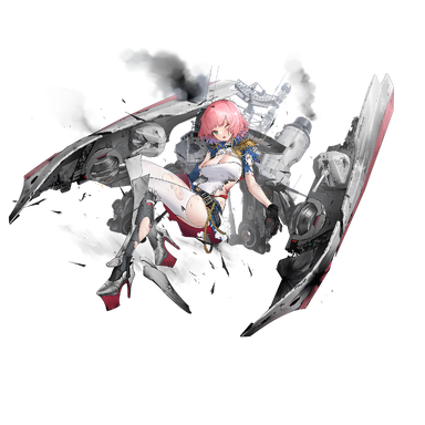 战舰少女R - 马伊·布雷泽·改 - 大破立绘