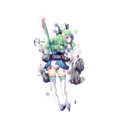 战舰少女R - 圣地亚哥 - 大破立绘