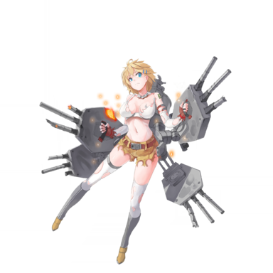 战舰少女R - 田纳西 - 大破立绘