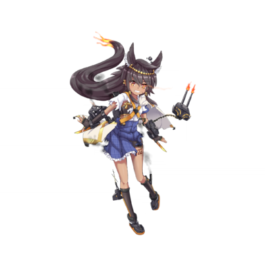 战舰少女R - 黑背豺 - 大破立绘