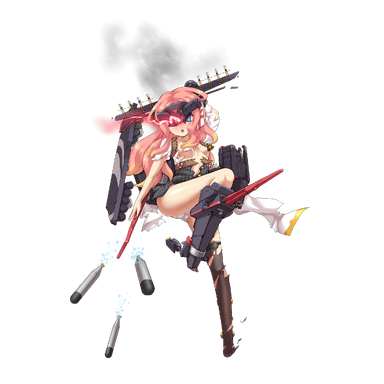 战舰少女R - 标枪·改 - 大破立绘