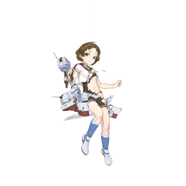 战舰少女R - 塞缪尔·B·罗伯茨 - 大破立绘