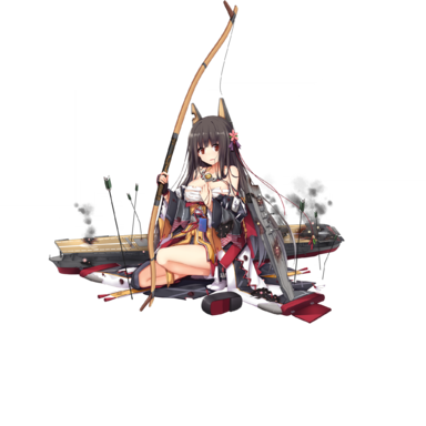 战舰少女R - 赤城·改 - 大破立绘