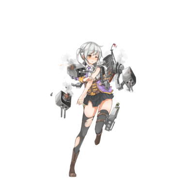 战舰少女R - 林仙 - 大破立绘