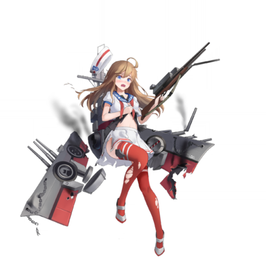 战舰少女R - 北安普顿 - 大破立绘