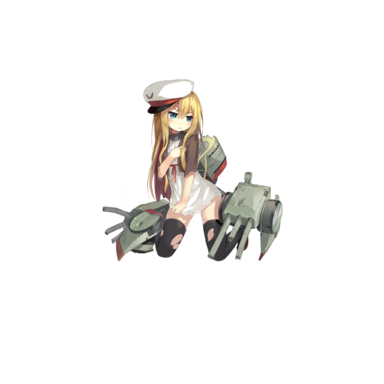 战舰少女R - 德意志(装甲舰) - 大破立绘