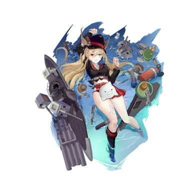 战舰少女R - Z32 - 大破立绘
