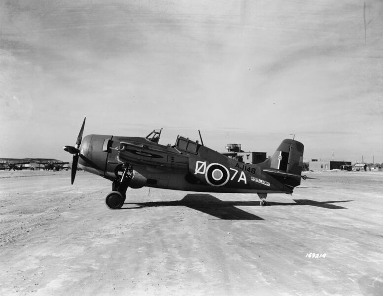 文件:Martlet Mk II 888 Sqn HMS Formidable Oran Dec. 1942.jpg