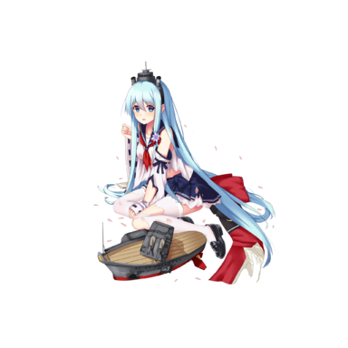 战舰少女R - 白雪·改 - 大破立绘