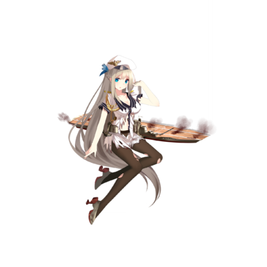 战舰少女R - 列克星敦(CV-2) - 大破立绘