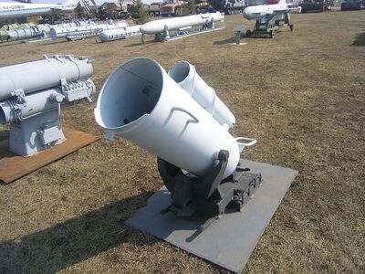 俄罗斯陶里亚蒂市伏尔加技术博物馆的BMB-2反潜迫击炮。