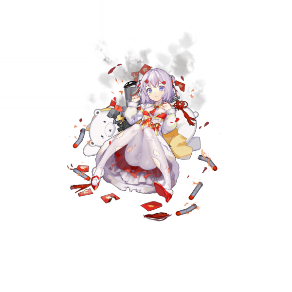 战舰少女R - 基辅 - 换装 - 恭贺新禧 - 大破立绘