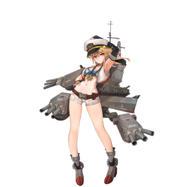 战舰少女R - 休斯顿 - 正常立绘