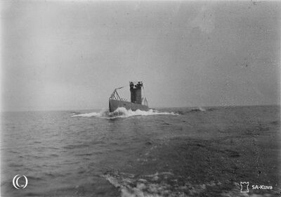 1933年CV-707在芬兰近海进行海试