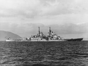 British battleship HMS Vanguard (23) underway c1947.jpg