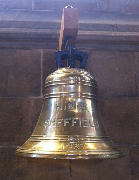 文件:Bell of HMS Sheffield (1937).jpg