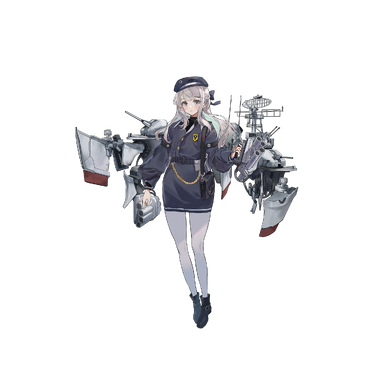 战舰少女R - 吕贝克·改 - 正常立绘
