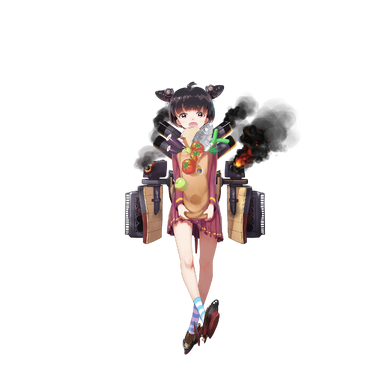 战舰少女R - 那珂 - 大破立绘