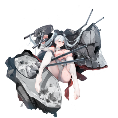 战舰少女R - 伊兹梅尔 - 大破立绘