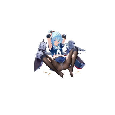 战舰少女R - 休·W·哈德利·改 - 大破立绘