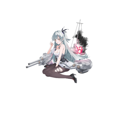 战舰少女R - 不屈 - 大破立绘