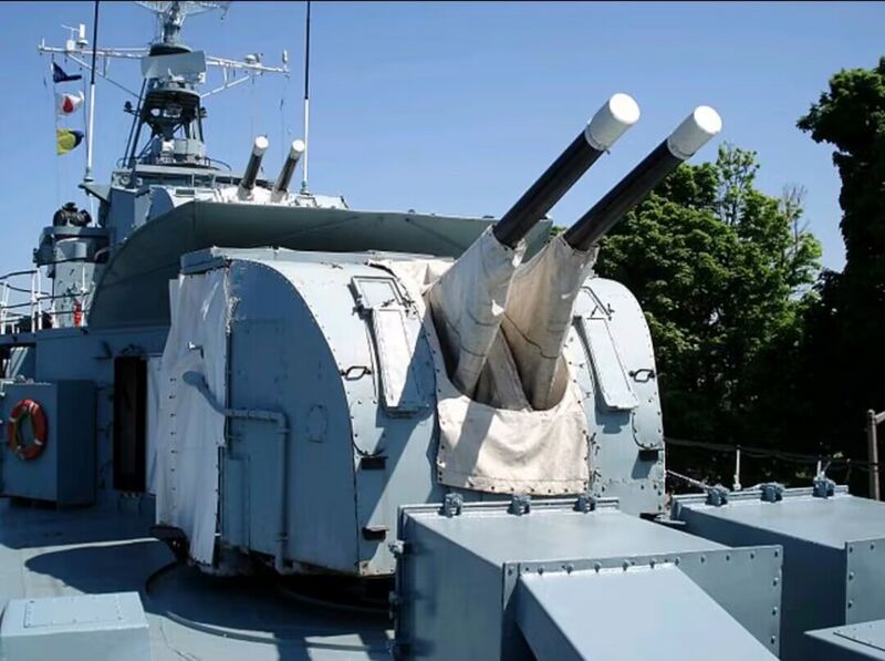 文件:Mk XVI naval guns of HMCS Haida.jpg