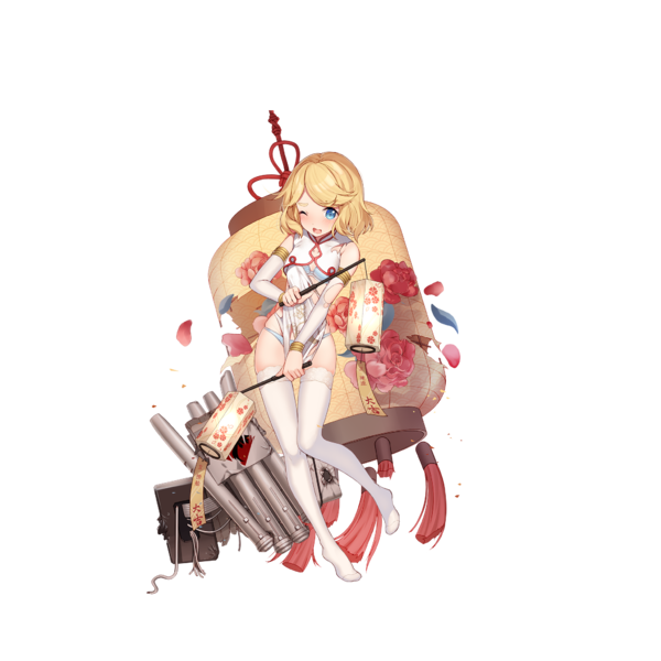 战舰少女R - Z16 - 换装 - 月夜芳华 - 大破立绘