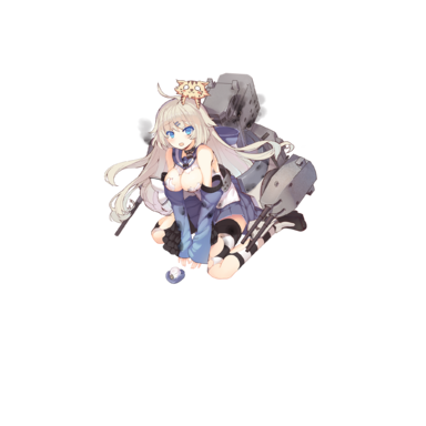 战舰少女R - 肯特·改 - 大破立绘