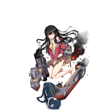 战舰少女R - 川内·改 - 大破立绘