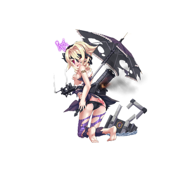 战舰少女R - 紫石英·改 - 大破立绘