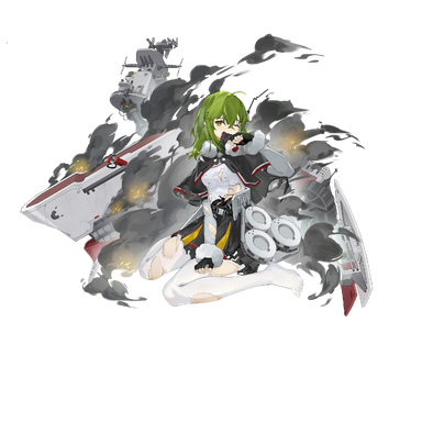 战舰少女R - 谦逊·改 - 大破立绘