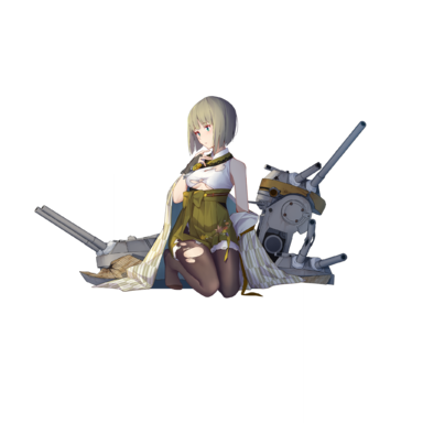 战舰少女R - 十三号战舰 - 大破立绘