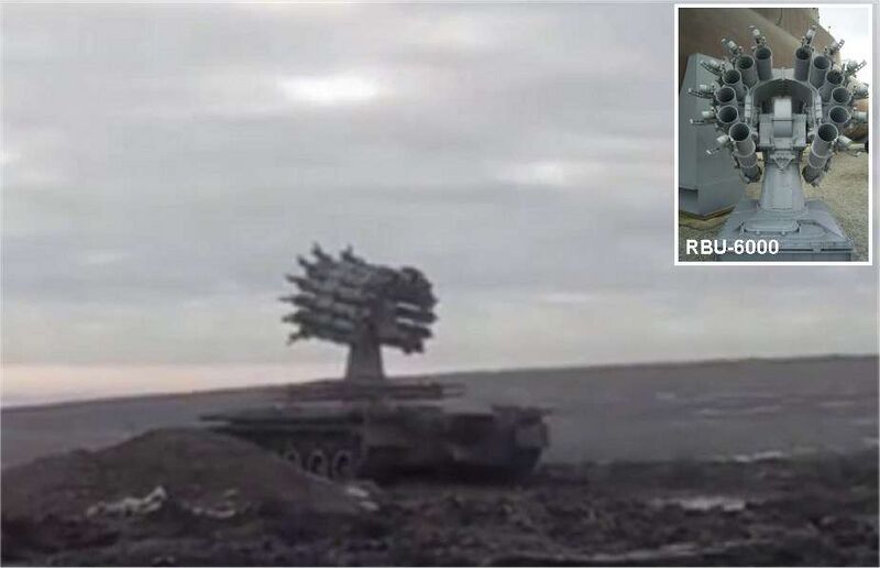文件:Russia Mounts Naval Rockets on Tanks & Trucks to Compensate for Artillery Losses in Ukraine 925 001.jpg