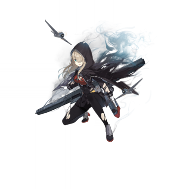 战舰少女R - 列克星敦(CV-16) - 大破立绘
