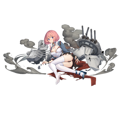 战舰少女R - 让巴尔·改 - 大破立绘