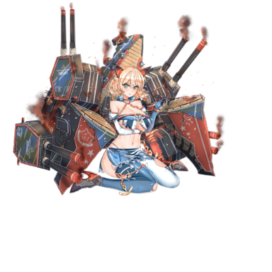 战舰少女R - 科罗拉多·改 - 大破立绘