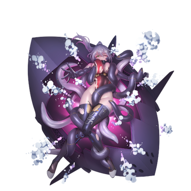 战舰少女R - U-505·改 - 大破立绘