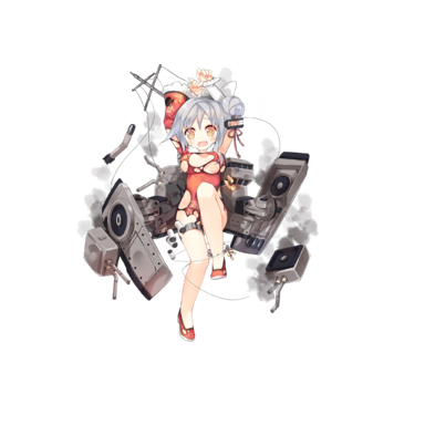 战舰少女R - 平海·改 - 大破立绘