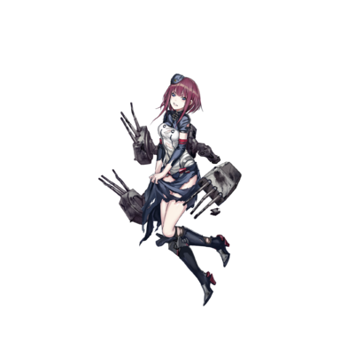 战舰少女R - 柯尼斯堡·改 - 大破立绘