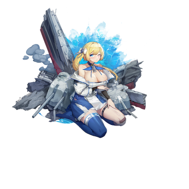 战舰少女R - 塞尔弗里奇·改 - 大破立绘