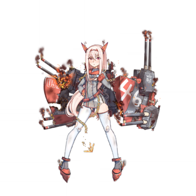 战舰少女R - 马里兰 - 大破立绘